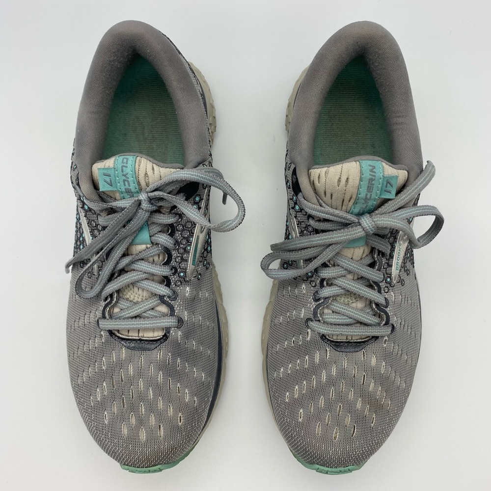 Women’s Brooks Aqua Grey Glycerin 17 Sneakers 8.5 - Picture 7 of 10